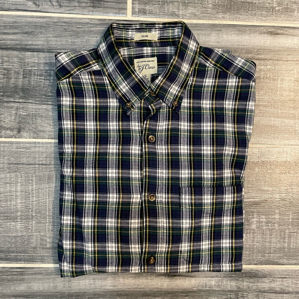 J. Crew Slim Fit Soft Cotton Twill Shirt in Size Small